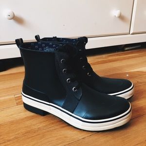 Black Nautica Rain Boots